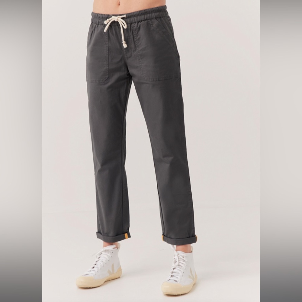 Pact Woven Twill Roll Up Pant